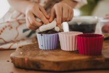 Load image into Gallery viewer, Kinfolk - Cupcake Mould Set Berry Sweet - 3 Eco Sensory Tool