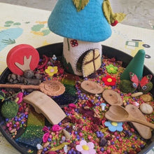 Load image into Gallery viewer, Wild Mountain Child - SUNFLOWER SLOTTED DUO SPOON