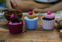Load image into Gallery viewer, Kinfolk - Cupcake Mould Set Berry Sweet - 3 Eco Sensory Tool