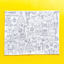Load image into Gallery viewer, Colour Me Kids - Merry Magic - Washable, Reusable Colouring-In Solo Mats - PREORDER DUE MID NOVEMBER