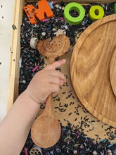 Load image into Gallery viewer, Wild Mountain Child - SUNFLOWER SLOTTED DUO SPOON