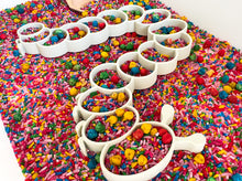 Load image into Gallery viewer, Little Explorer Eco Toys - Caterpillar sensory play tray for kids