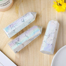 Load image into Gallery viewer, Moon Rituals - Aura Howlite Tower | Positivity, Communication & Angelic Light