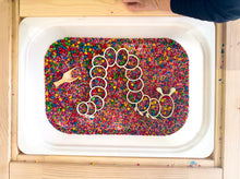 Load image into Gallery viewer, Little Explorer Eco Toys - Caterpillar sensory play tray for kids