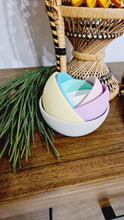 Load image into Gallery viewer, Little Explorer Eco Toys - Textured Stacking eco play bowls in pastel