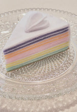 Load image into Gallery viewer, Felt So Real - Rainbow Cake Slice