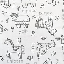 Load image into Gallery viewer, Colour Me Kids - Alphabet Animals - Washable, Reusable Colouring-In Solo Mats - PREORDER DUE MID NOVEMBER