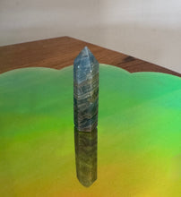 Load image into Gallery viewer, Moon Ritual - Blue Aragonite Tower Point Generator - Calming, Communication, Healing Crystal