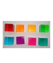 Load image into Gallery viewer, Papoose - Lumino Play - Bright Lucite Cubes 16 pieces