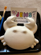 Load image into Gallery viewer, Jems Plaster Painting - Shelly the Shellebrating Crab DISCONTINUED