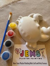 Load image into Gallery viewer, Jems Plaster Painting - Shelly the Shellebrating Crab DISCONTINUED