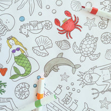 Load image into Gallery viewer, Colour Me Kids - Tidal Treasures Colouring In Tablecloth