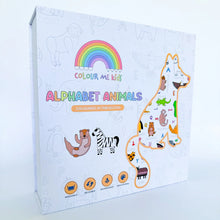Load image into Gallery viewer, Colour Me Kids - Alphabet Animals Colouring In Tablecloth - PREORDER DUE MID NOVEMBER