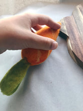 Load image into Gallery viewer, Petit Felt Treats - Felt Carrot (one) DISCONTINUED