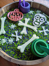 Load image into Gallery viewer, Beadie Bug Play - Glow-in-the-dark Bones (bag of 10)