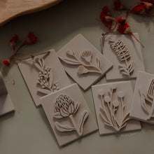 Load image into Gallery viewer, Kinfolk Pantry - Australian Native Flower Playdough Eco Stamp Set (No handle)