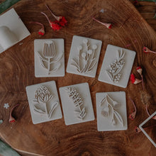 Load image into Gallery viewer, Kinfolk Pantry - Australian Native Flower Playdough Eco Stamp Set (No handle)