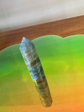 Load image into Gallery viewer, Moon Ritual - Blue Aragonite Tower Point Generator - Calming, Communication, Healing Crystal