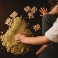 Load image into Gallery viewer, Kinfolk Pantry - Dinosaur Foot Print Stamp Set - Eco Playdough Tool (handle sold separately)