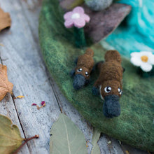 Load image into Gallery viewer, Gus + Mabel - Platypus Mum + Bub Felt Friends