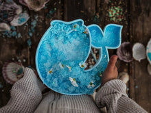 Load image into Gallery viewer, Beadie Bug Play - Mermaid Tail Trinket Tray / Bioplastic Sensory Tray