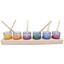 Load image into Gallery viewer, Eco Art and Craft - Timber Paint Holder Set (Includes 6 Jars)