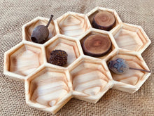 Load image into Gallery viewer, Beadie Bug Play - Wooden Honeycomb Trinket Tray