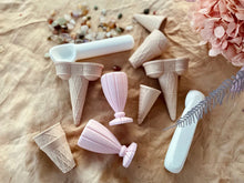 Load image into Gallery viewer, Beadie Bug Play - Ice-cream Shop Double Scoop Kit - Pink Sundae Cups