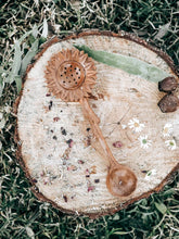 Load image into Gallery viewer, Wild Mountain Child - SUNFLOWER SLOTTED DUO SPOON