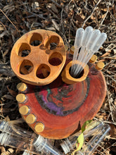 Load image into Gallery viewer, Natural Wood Gifts and Resources - Small Potion Board with Coloured Resin (C)
