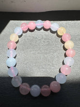 Load image into Gallery viewer, Moon Ritual - Morganite Bracelet – 7mm Beads – Stretchable to Fit Most Wrists
