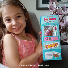 Load image into Gallery viewer, Confetti Blue - Candy Scented Perfume Making Kit
