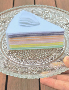 Felt So Real - Rainbow Cake Slice