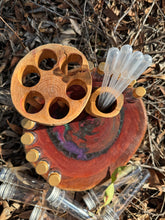 Load image into Gallery viewer, Natural Wood Gifts and Resources - Small Potion Board with Coloured Resin (C)
