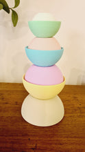 Load image into Gallery viewer, Little Explorer Eco Toys - Textured Stacking eco play bowls in pastel
