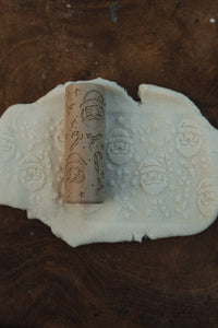 Kinfolk Pantry - Santa Christmas Roller - Pattern Playdough Roller