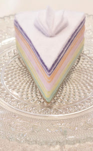 Felt So Real - Rainbow Cake Slice