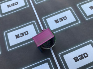 B3D - Fancy Block Keyring Purple