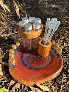 Natural Wood Gifts and Resources - Small Potion Board with Coloured Resin (C)