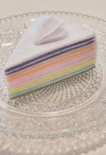 Load image into Gallery viewer, Felt So Real - Rainbow Cake Slice

