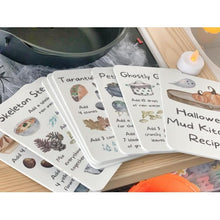 Load image into Gallery viewer, Sass and Spunk - Halloween Mud Kitchen Recipe Cards
