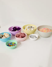 Load image into Gallery viewer, Little Explorer Eco Toys - Textured Stacking eco play bowls in pastel
