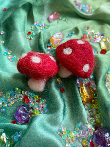 Papoose - Mini Wool Felt Mushroom (1 Piece)