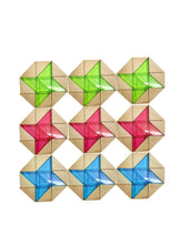 Load image into Gallery viewer, Papoose - Lumino Play - Wood+Lucite Small Triangles 32 pieces
