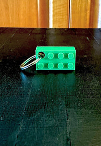 B3D - Fancy Block Keyring Vibrant Green