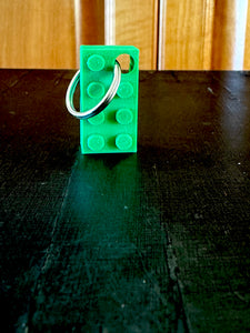 B3D - Fancy Block Keyring Vibrant Green