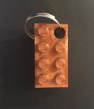 Load image into Gallery viewer, B3D - Fancy Block Keyring Bronze Discontinued Colour
