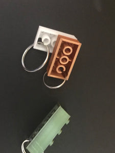 B3D - Fancy Block Keyring Bronze