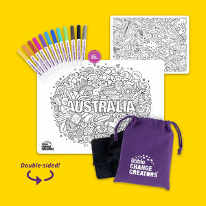 Little Change Creators - Australia | Re-Fun-Able™ Silicone Colouring Placemat