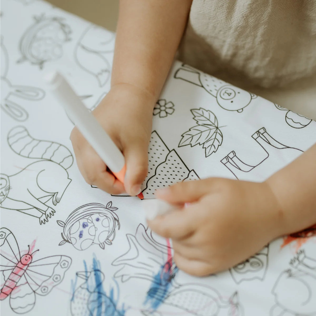 Colour Me Kids - Woodland Wonders Colouring In Tablecloth – Feather and ...